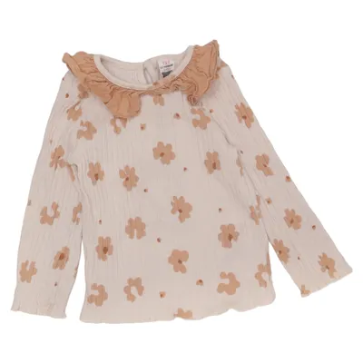 Long sleeve T-shirt (White, Beige) from LC Waikiki Baby Cotton, Elastane