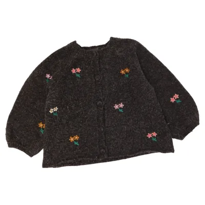 Cardigan (Gray, Multicolored) from Zara Acrylic, Elastane