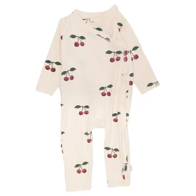 Barboteuse (Beige, Rouge, Vert) de Konges Sløjd Élasthane, Coton biologique