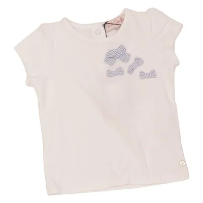 T-shirt (White, Blue) from Lili Gaufrette Cotton, Elastane, Polyester