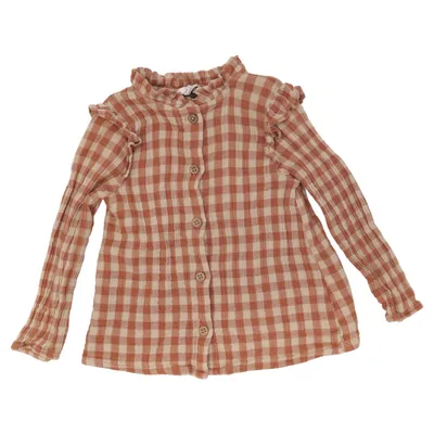 Blus (Beige, Vit) från Topolino Bomull