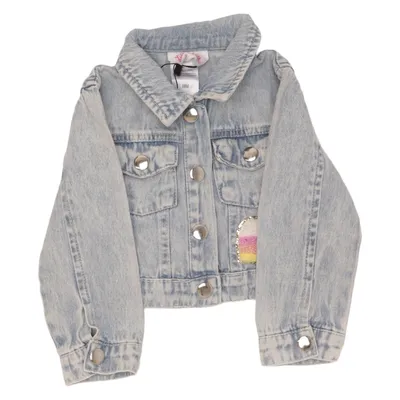 Denim jacket (Blue, Multicolored) from Little Lass Cotton