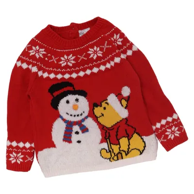 Julesweater (Rød, Hvid, Flerfarvet) fra Disney Baby
