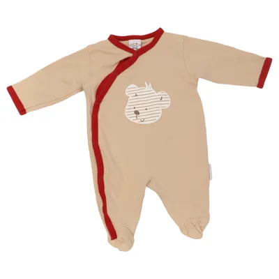 Sparkdräkt (Beige, Röd) från Klitzeklein Bomull