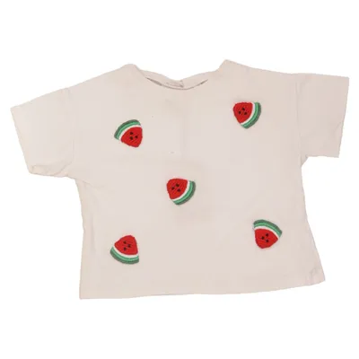 T-shirt (Blanc, Rouge, Vert) de Zara