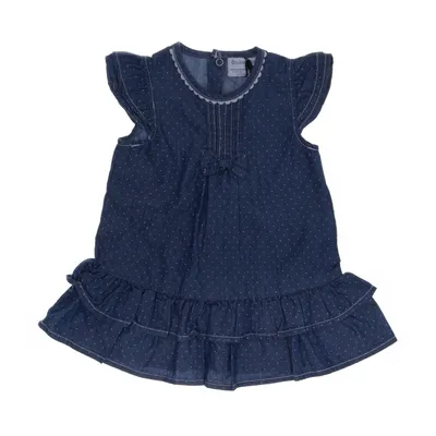 Denim dress (Blue, White) from Babaluno Cotton, Polyester