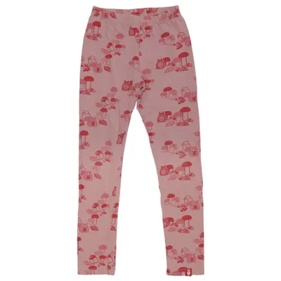 Leggings (Rosa, Röd) från Duns Sweden Elastan, Ekologisk bomull