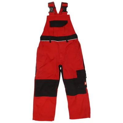 Dungarees (Red, Black) from Engelbert Strauss Cotton, Polyester