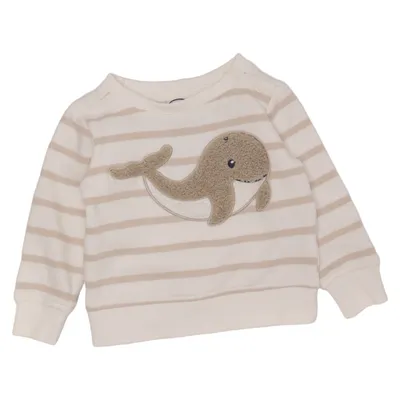 Collegetröja (Vit, Beige) från Dopo Dopo Bomull, Polyester