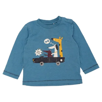 Long sleeve T-shirt (Blue, Multicolored) from Topomini Organic cotton, Polyester