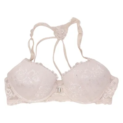 Bra (White) from Lascana Cotton, Polyamide