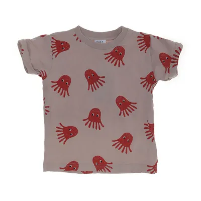 T-shirt (Beige, Röd) från Hust and Claire Bomull, Elastan