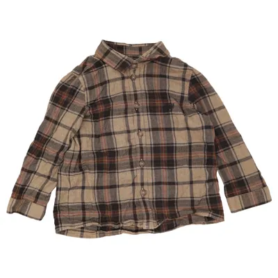 Chemise en flanelle (Beige, Marron, Noir) de Tartine et Chocolat Coton, Laine de mouton