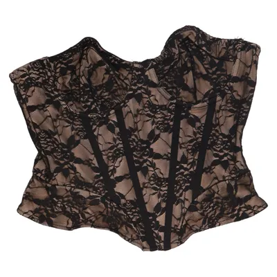 Bustier (Svart, Beige) från Shein Elastan, Polyamid