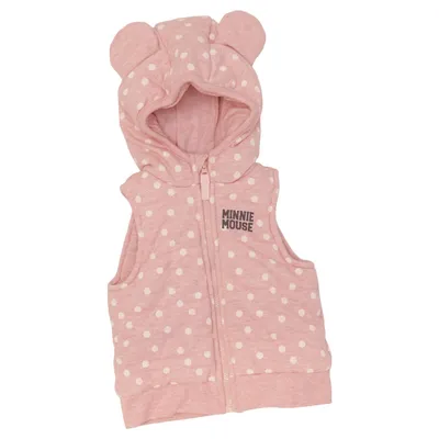 Outer vest (Pink, White) from Disney Baby Cotton, Polyester
