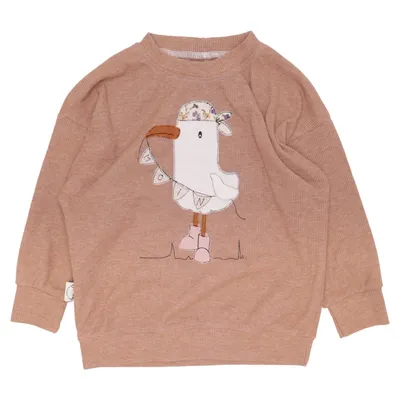 Sweatshirt (Beige) fra Limio Handmade Bomuld, Elastan
