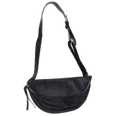 Midjeväska (Svart) från Zign Bomull, Skinn, Ull