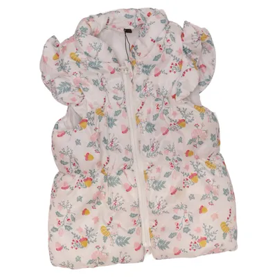 Outer vest (White, Multicolored) from So Cute Polyester