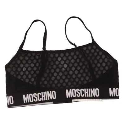 Bralette (Sort, Hvid) fra Moschino Underwear Elastan, Polyamid, Polyester
