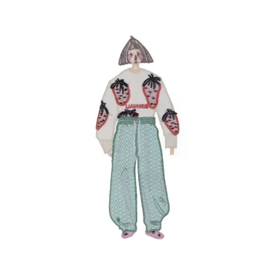 Maskeradtillbehör (Vit, Grön, Röd)