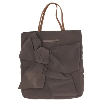 Handbag (Gray) from Schumacher Cotton, Polyester