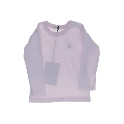 Långärmad t-shirt (Rosa, Vit) från Benetton Baby Bomull