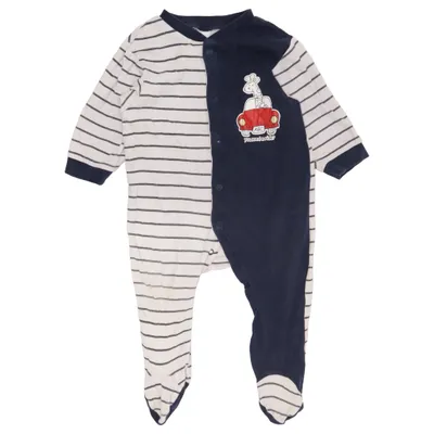 Rompers (Blue, White) from Baby Club Cotton