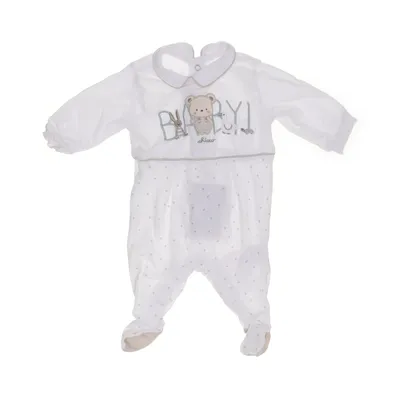Rompers (White) from Chicco Cotton, Elastane