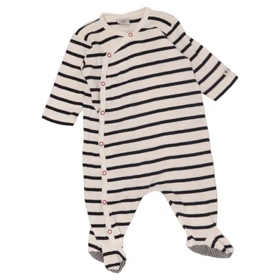 Sparkdräkt (Vit, Blå) från Petit Bateau Bomull