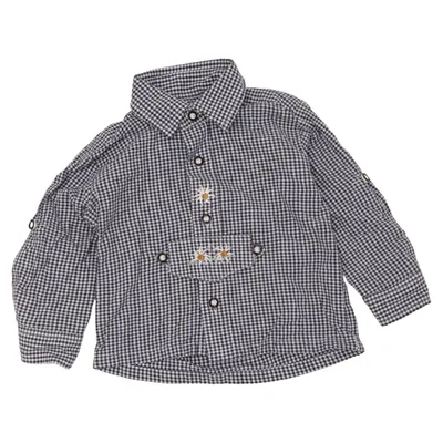 Shirt (Blauw, Wit) van Isar-Trachten Katoen