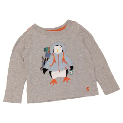 Lange mouwen shirt (Grijs, Meerkleurig) van Joules Katoen