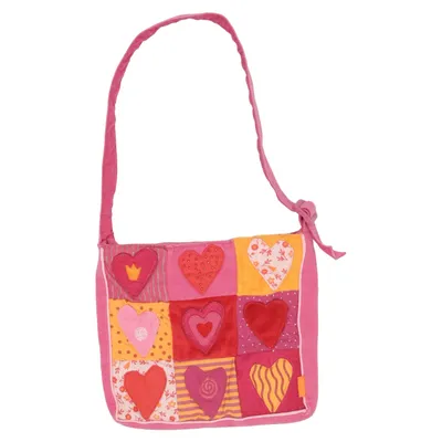Shoulder-bag (Pink, Multicolored) from Haba Polyester, Cotton