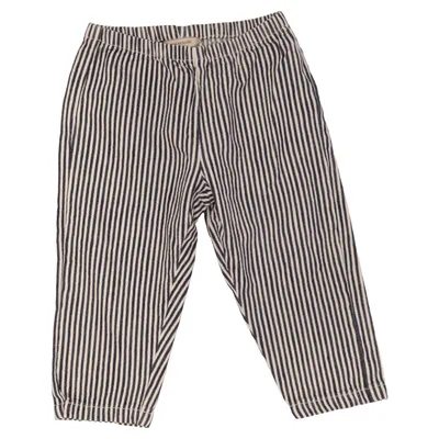 Pantalon de pyjama (Bleu, Blanc) de Konges Sløjd Coton biologique