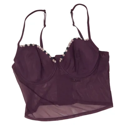 Bustier (Lila) van P2 Elastaan, Polyamide