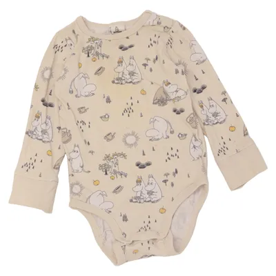 Body (Beige, Flerfärgad) från Moomin by Lindex Ekologisk bomull, Återvunnen bomull