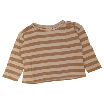 Långärmad t-shirt (Beige, Brun) från Lil' Atelier Ekologisk bomull