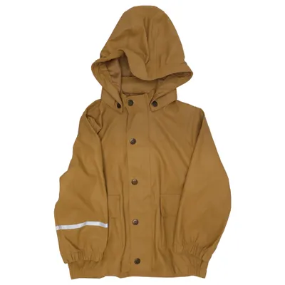 Regnjacka (Gul, Silverfärgad) från Mikk-line Polyuretan, Återvunnen polyester