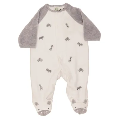Rompers (White, Gray) from Little Me Cotton, Polyester