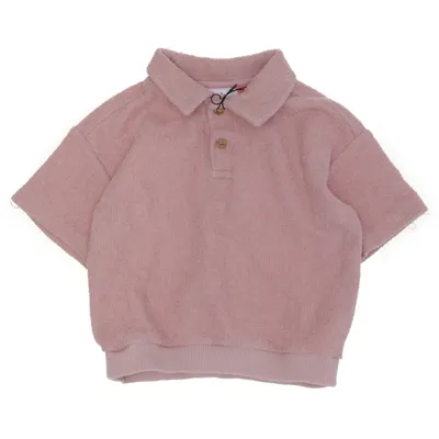 Poloshirt (Roze) van Zara Katoen, Elastaan, Polyester