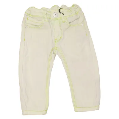 Jeans (White, Yellow) from Tumble 'N Dry Cotton, Elastane