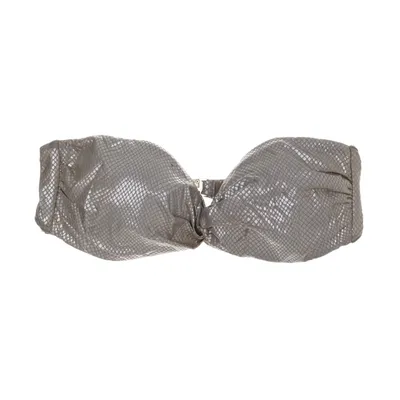 Bikiniöverdel (Silverfärgad) från H&M Elastan, Polyamid