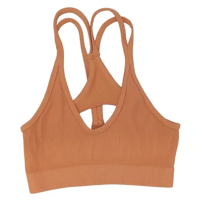 Sports bra (Brown) from Free People Elastane, Polyamide