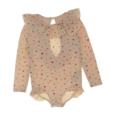 Baddräkt (MANUCALS FRILL SWIMSUIT) från Konges Sløjd Elastan, Återvunnen polyester