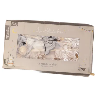 Baby mobiel (Beige, Zwart, Geel) van Moulin Roty