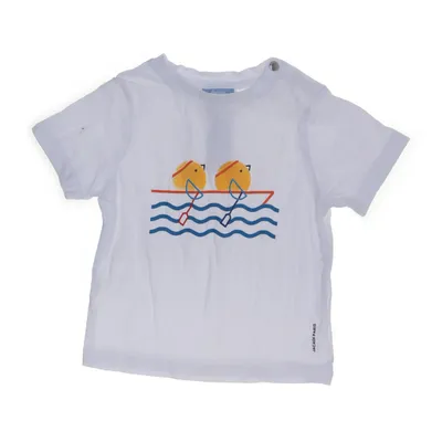 T-shirt (Vit, Blå, Orange) från Jacadi Bomull