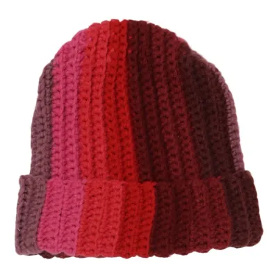 Beanie-Mütze (Rot, Pink, Mehrfarbig) von Broke + Schön Acryl