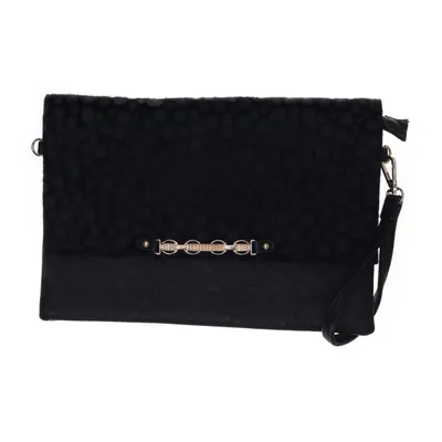 Sac pochette (Noir) de Valentina Polyuréthane