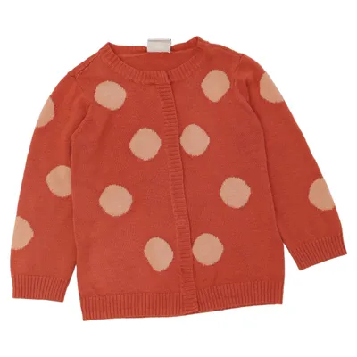 Cardigan (Rood, Beige) van Mini Mize Katoen, Polyamide, Viscose