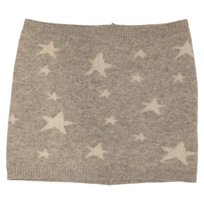 Neck warmer (Gray, White) from Adelheid Polyamide, Wool