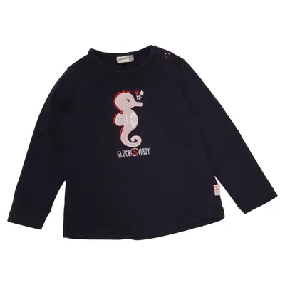 Langærmet t-shirt (Blå) fra Salt and Pepper Elastan, Økologisk bomuld